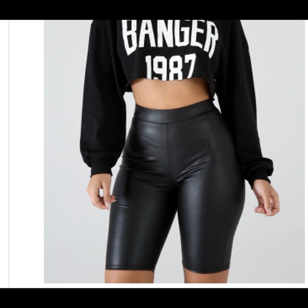 All Black biker shorts